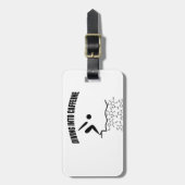 Diving in cafeïne bagagelabel (Voorkant verticaal)