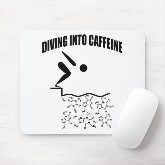 Diving in cafeïne muismat (Met muis)