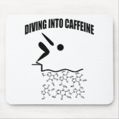 Diving in cafeïne muismat (Voorkant)