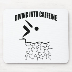 Diving in cafeïne muismat