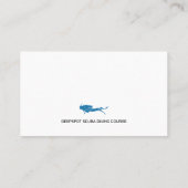 Diving Instructor | Frogman | Sport in Scuba Visitekaartje (Achterkant)