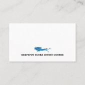 Diving Instructor | Frogman | Sport in Scuba Visitekaartje (Achterkant)
