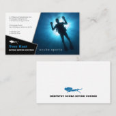 Diving Instructor | Frogman | Sport in Scuba Visitekaartje (Voorkant / Achterkant)