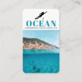 Diving Instructor | Frogman | Sport in Scuba Visitekaartje (Voorkant)