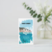 Diving Instructor | Frogman | Sport in Scuba Visitekaartje (Staand voorkant)