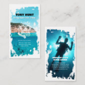 Diving Instructor | Frogman | Sport in Scuba Visitekaartje (Voorkant / Achterkant)