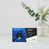 Diving Instructor | Frogman | Sport in Scuba Visitekaartje (Staand voorkant)