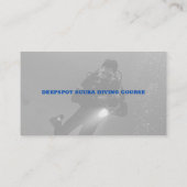 Diving Instructor | Frogman | Sport in Scuba Visitekaartje (Achterkant)