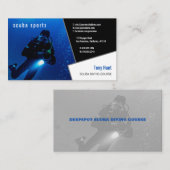 Diving Instructor | Frogman | Sport in Scuba Visitekaartje (Voorkant / Achterkant)