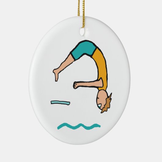 Diving Keramisch Ornament (Rechts)