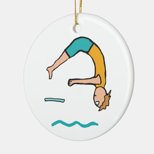 Diving Keramisch Ornament (Links)