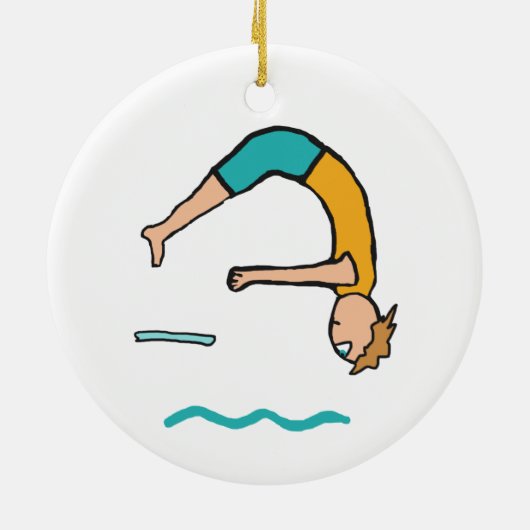 Diving Keramisch Ornament (Achterkant)