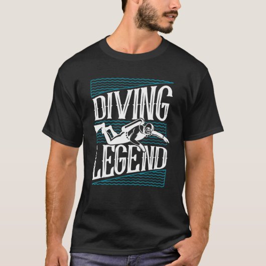 Diving Legend Sport Diving Underwater Technical Sc T-shirt (Voorkant)