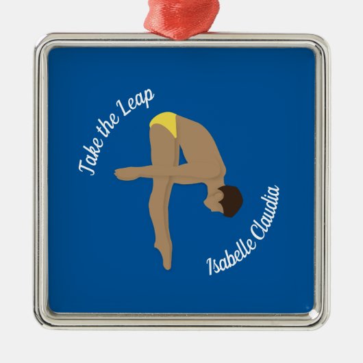 Diving Metalen Ornament (Voorkant)