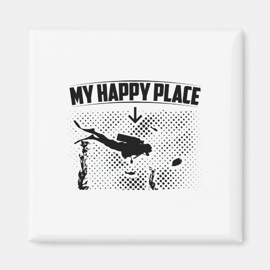 Diving Ocean | Diver Diver Diver-cadeauidee duikin Magneet (Voorkant)