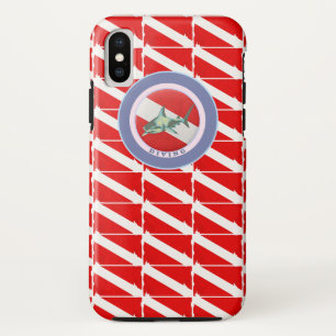 diving pattern flag Case-Mate iPhone case