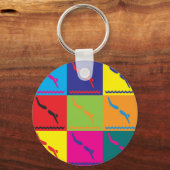 Diving Pop Art Sleutelhanger (Voorkant)
