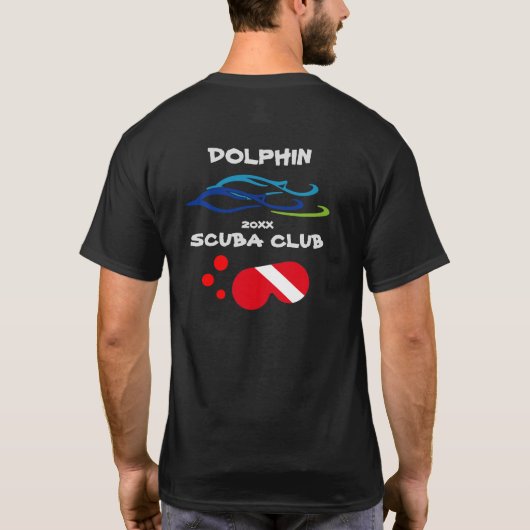 Diving Shop Dolphin Logo T-shirt (Achterkant)