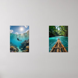 diving the reef muurkunst sets