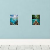 diving the reef muurkunst sets (Houten vloer)