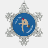 Diving Tin Sneeuwvlok Ornament (Voorkant)