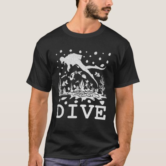 Diving under Water Scuba Dive Scuba Diver Scuba Di T-shirt (Voorkant)
