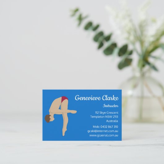 Diving Visitekaartje (Staand voorkant)