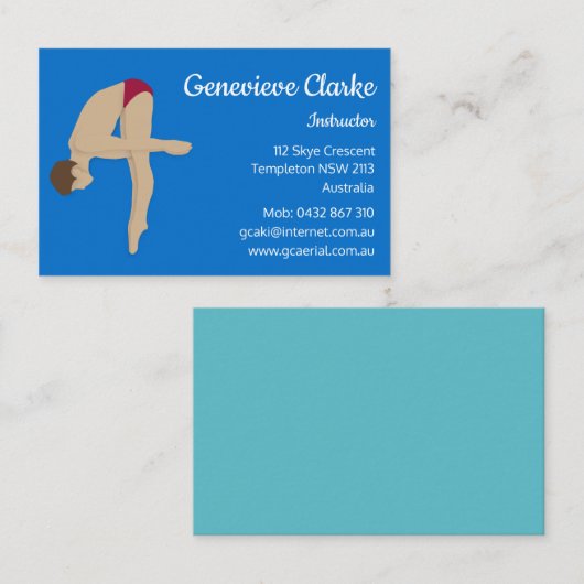 Diving Visitekaartje (Voorkant / Achterkant)