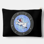 Diving Westie Porthole Etui (Achterkant)