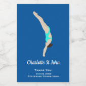 Diving Wijn Etiket (Enkel label)