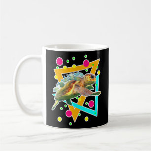 Diving Zee Cute Turtle Fish Scuba Diver Ocean Koffiemok