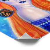 Divinia Colorful Halloween witch van Renee Lavoie Poster (Hoek)