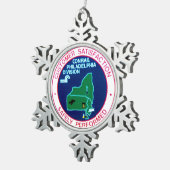 Divisie Conrail Railroad Philadelphia Tin Sneeuwvlok Ornament (Rechts)