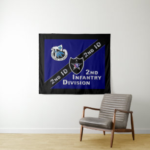 Divisie "Indiaas hoofd" 2e infanterie Wandkleed