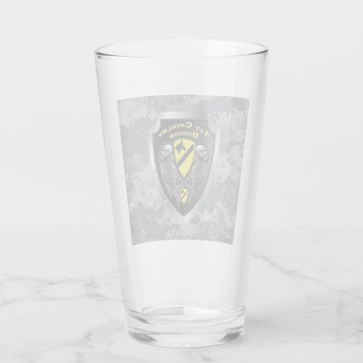 Divisie Mighty 1st Cavalry Glas (Achterkant)