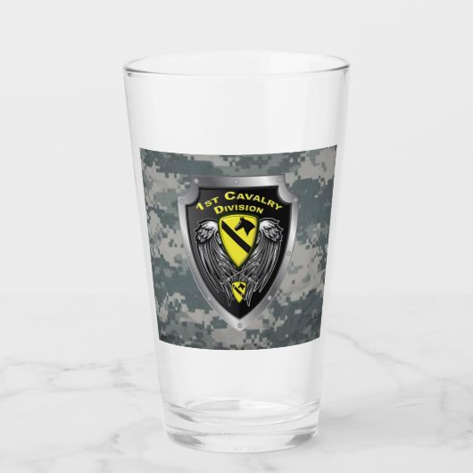 Divisie Mighty 1st Cavalry Glas (Voorkant)