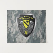 Divisie Mighty 1st Cavalry Wandkleed (Voorkant (horizontaal))