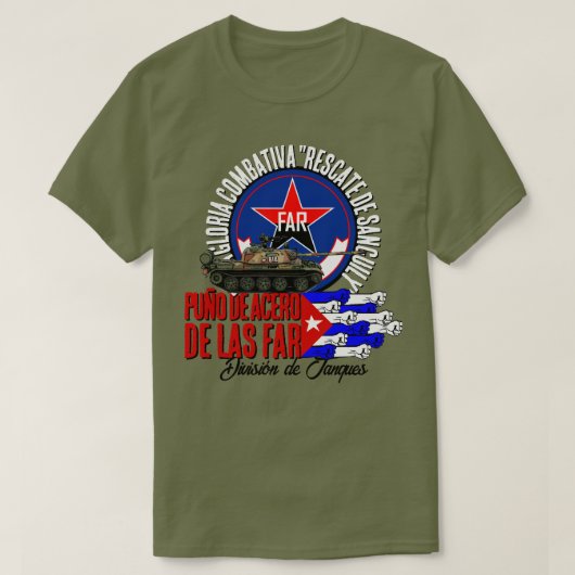 División de Tanques CUBA T-shirt (Design voorkant)