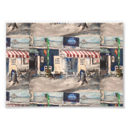 Division Street, Kelley's Island Photo Print Foto Afdruk