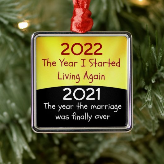 Divorce 2021 metalen ornament (Boom)