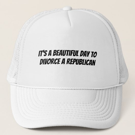 Divorce A Republican Trucker Hat Trucker Pet (Voorkant)