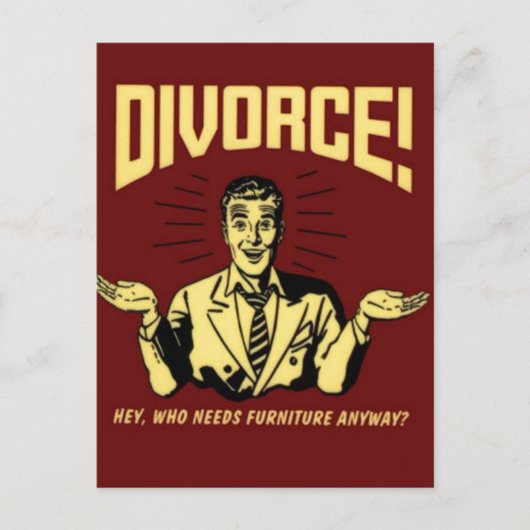 Divorce Briefkaart (Voorkant)