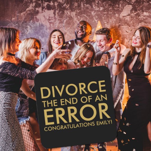 Divorce Celebration Coaster | End of an Error Kartonnen Onderzetters