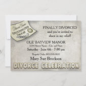 DIVORCE CELEBRATION INVIATION - DECREE KAART (Achterkant)