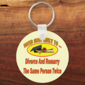 Divorce en marry sleutelhanger (Voorkant)