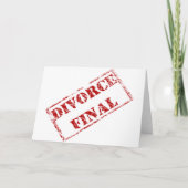 Divorce Final Stamp Kaart (Voorkant)