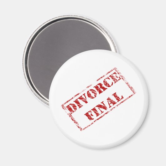 Divorce Final Stamp Magneet (Voorkant / Achterkant)