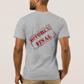 Divorce Final Stamp T-shirt (Achterkant)