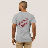 Divorce Final Stamp T-shirt (Achterkant volledig)