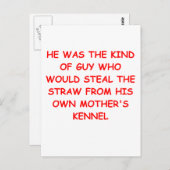 DIVORCE-grap Briefkaart (Voorkant / Achterkant)